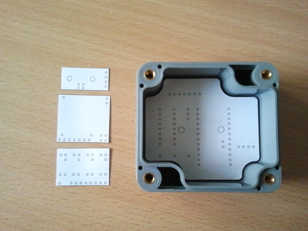 Test fit of elbeano pcbs within proposed enclosure