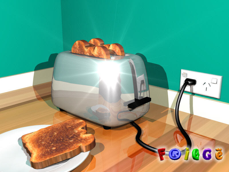 Early 3d chrome toaster concept