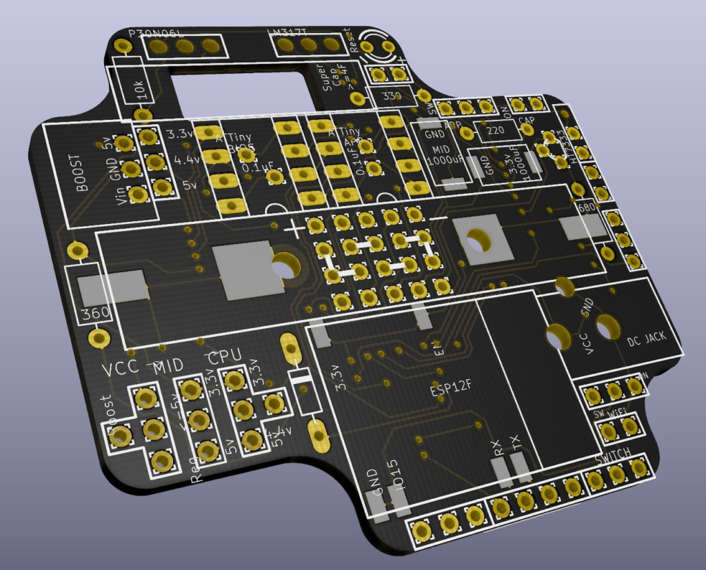 3d custom pcb created from gerber files