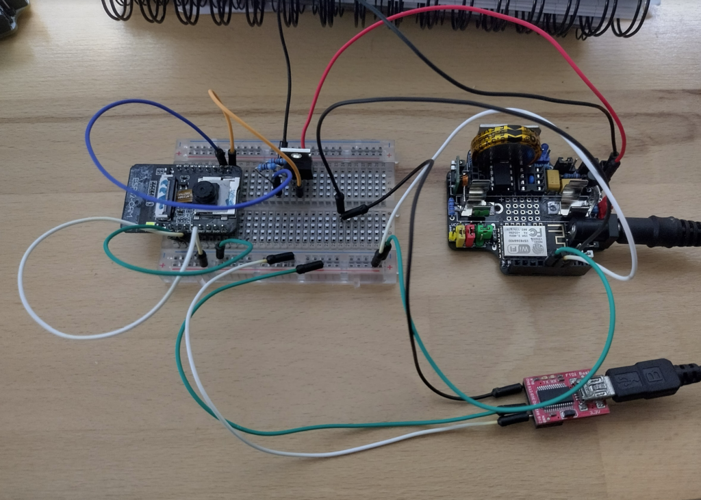 Testing the LM317T with an ESP32-Cam