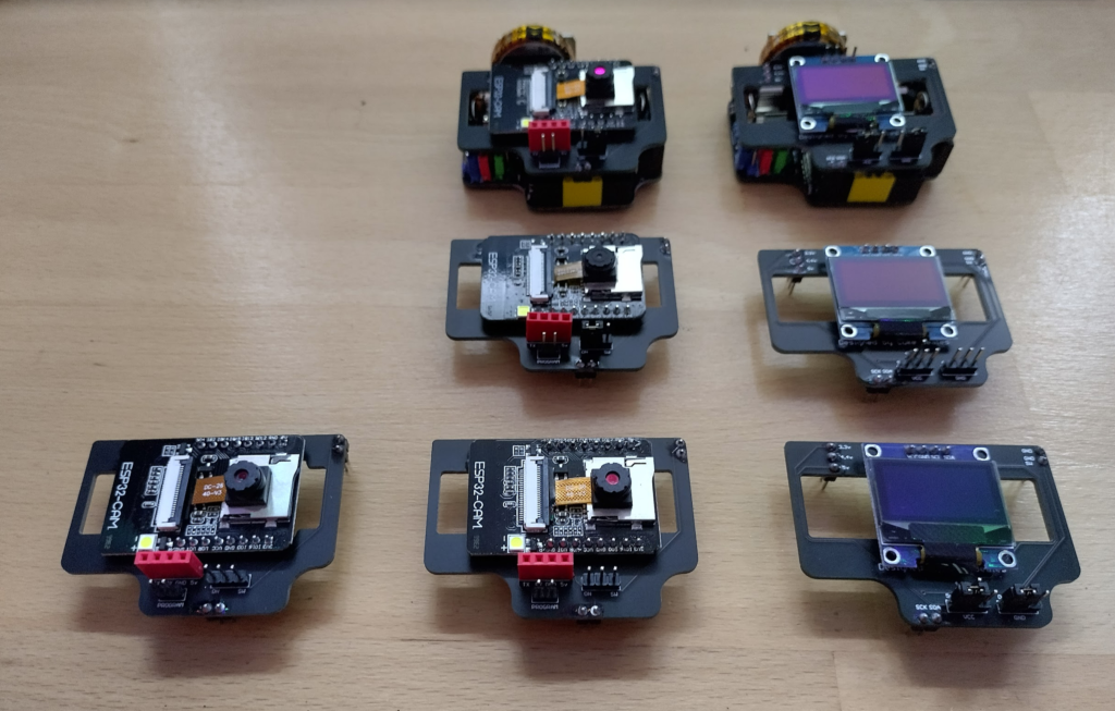 Many ESP32Cam and OLED sub boards for the ResourciBoard ready and waiting.